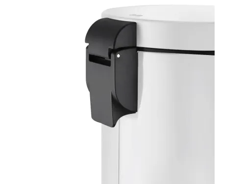 Serene pedaalemmer 12 liter met Metalen Binnenemmer Wit