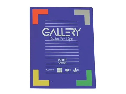 Gallery Schrift 165x210mm Ruit 5mm