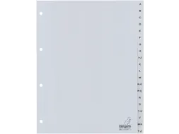 Tabblad Kangaro G420AZ A4 4-Gaats A-z Pp 20-Delig Grijs