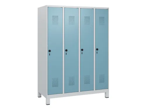 schoollocker,HxBxD 1630x1200x500mm,4vak,vak B 300mm,draaigrendel
