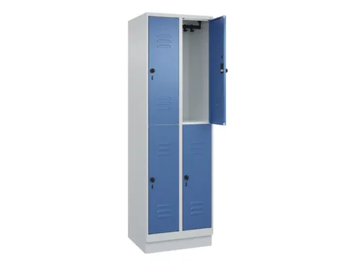 dubbeldekse locker,HxBxD 1950x600x500mm,2x2vak.,vak B 300mm