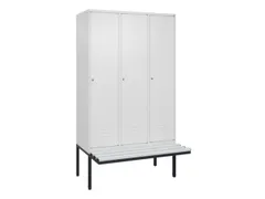locker voor scheiding van kleding,HxBxD 2120x1200x815mm,3vak