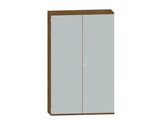 Kantoorkast 1920x1000x430mm Decor Romp Noten Decor Front Lichtgrijs