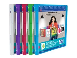 Presentatieringband Oxford Polyvision A4 4-rings O-mech 20mm assorti