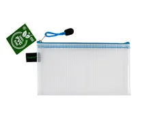 Pochette zip Foldersys EVA 120x220mm bleu fluo