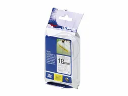 Lettertape Brother Tze-s241 Sterk Klevend 18 Mm Wit/Zwart