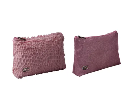 Etui Lannoo QC Sparkle Cosmetic 23cm roze assorti