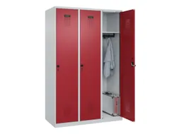 locker,HxBxD 1850x1200x500mm,3vak,vak B 400mm,draaigrendel