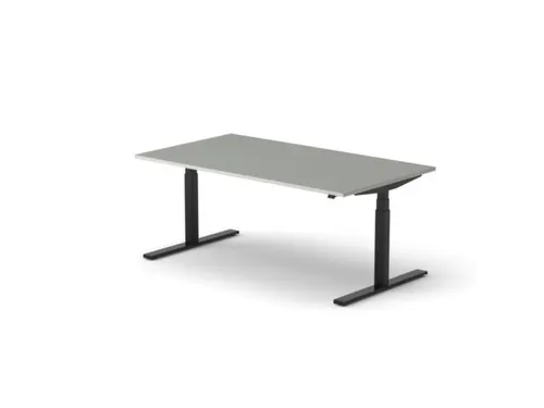 Elektrisch ihv bureau HxBxD 640-1300x1800x1000mm blad grijs
