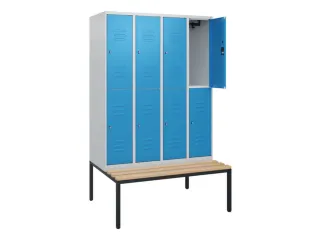 Dubbeldekse dekenkist,HxBxD 1950x1200x815mm,4x2vak.,vak B 300mm - 2