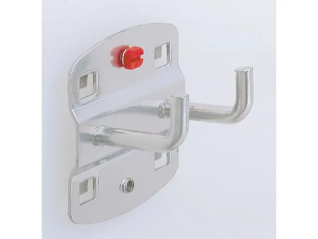 Double Crochet Pour Plaques Perforées Pointes Repliées Longueur 35Mm