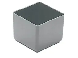 Inzetbak HxLxB 40x49x49mm Polystyreen Grijs 50 stuks