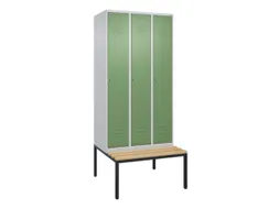 locker voor scheiding van kleding,HxBxD 2120x900x815mm,3vak