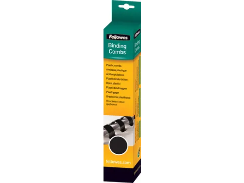Fellowes Bindruggen, Pak Van 25 Stuks, 16mm, Zwart 21-rings