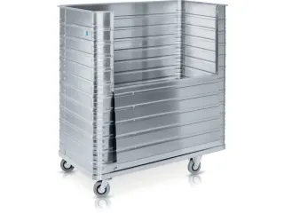 aluminium bakwagen,laadvl. LxB 900x500mm,350l,HxLxB 980x950x550mm - 2
