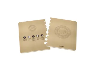 Schrift Adoc BIO A5 ruit 4x8mm 144 pagina's 90gr kraft - 1