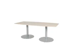 Linesto Vergadertafel Vaste Hoogte 200x100 Ton Robson Eiken 25mm Alu