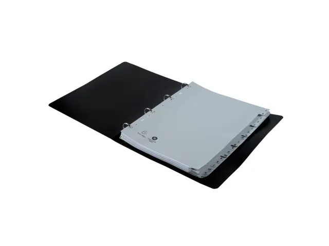 Tabbladen PP A4+ bedrukt A-Z grijs