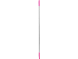 Vikan Hygiene aluminium steel 1260mm Ø25mm roze met schroefdraad