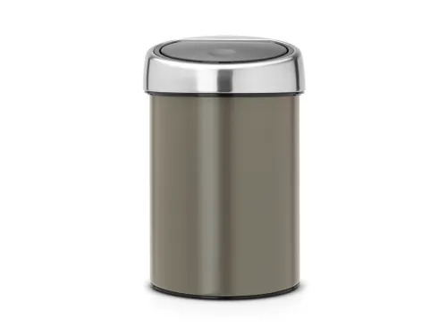 Wandafvalemmertje Touch Bin 3 Liter Platinum