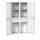 universele kast,HxBxD 2000x1050x550mm,4xStalen bodem,4lade(n)