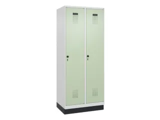 locker,HxBxD 1950x800x500mm,2vak,vak B 400mm,draaigrendel,sokkel - 3