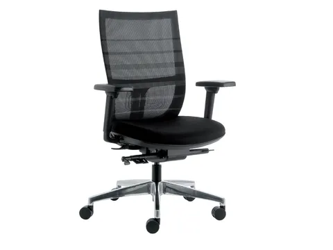 Bureaustoel Euroseats Curve Deluxe zwart