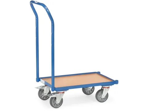 Eurobakken Rolplateau 135810 Hout 250kg 600x400mm Duwbeugel Ral5007