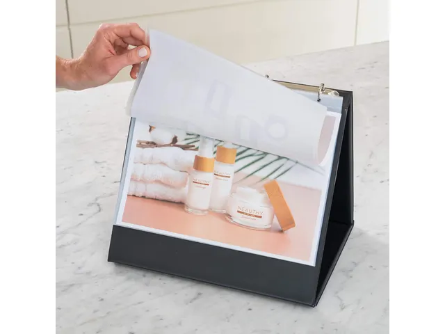 Tafelflipover Rillstab A4 RI93175 liggend zwart 10 tassen