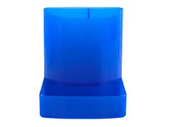 Pot à crayons MINI-O CTO bleu océan trans