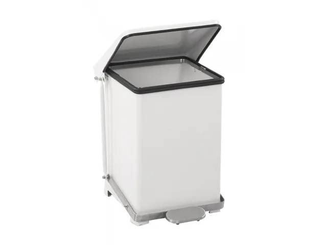 Poubelle à pédale industrielle 27L blanc