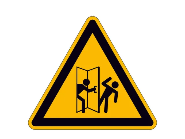 panneau d'avertissement p. int./ext. Avertissement Risque de blessure