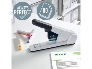 Blokhechter Leitz 5551 Heavy Duty 80vel zilvergrijs - 11