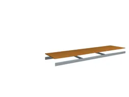 houten vloer,v. breedvakstelling,BxD 2500x600mm,dikte 19mm,vakl. 350kg