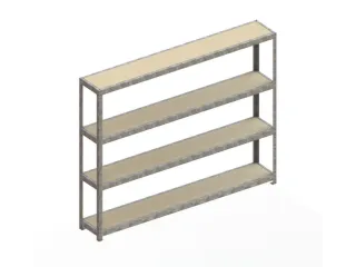 breedvakstelling,grondveld,HxBxD 1970x2504x400mm,vakl. 400kg - 1
