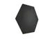 Panneau affichage héxagone Noir Ø 60cm