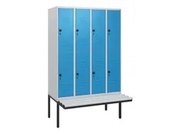 Dubbeldekse dekenkist,HxBxD 1950x1200x815mm,4x2vak.,vak B 300mm