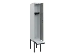 locker met bank,HxBxD 1950x300x815mm,1vak,vak B 300mm,cilinderslot