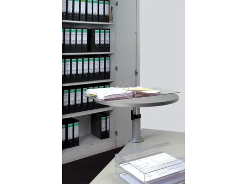 tafelbureau,HxBxD 310-425x600x520mm,m. pennenbak,draai-/kantelbaar