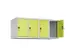 opzetkast,v. locker,4vak.,vak B 300mm,HxBxD 500x1200x500mm