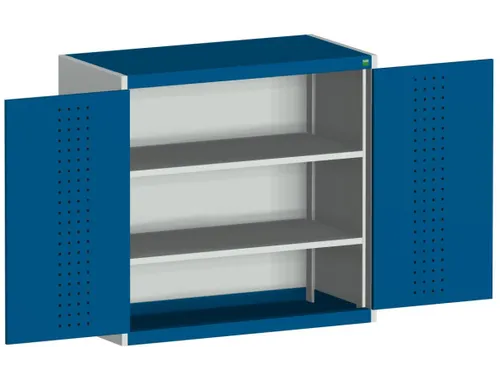 kast met perforaties HxBxD 1000x1050x525mm 2xStalen bodem Ral5010
