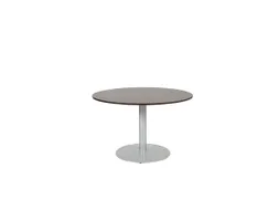 Linesto Vergadertafel Vaste Hoogte 120cm Rond Logan Eiken 25mm Alu