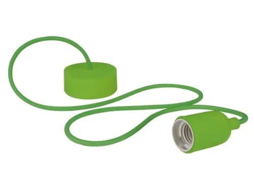 Design Lamphouder Met Textielkabel - Groen