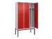 locker voor scheiding van kleding,HxBxD 2120x1200x500mm,3vak