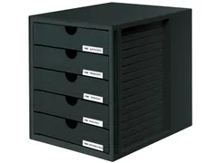 Han Ladenblok Met 5 Laden Gesloten Zwart