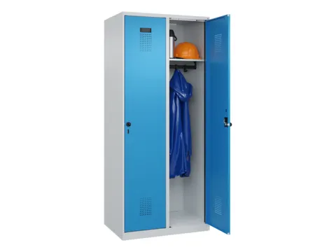 locker,HxBxD 1850x800x500mm,2vak,vak B 400mm,draaigrendel