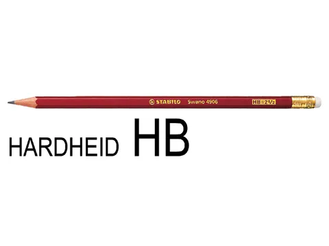 Potlood STABILO Swano grafiet 4906 HB met gumtop