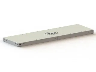 legbord,v. dossierstelling,BxD 750x600mm,vakl. 80kg,staal,RAL7035 - 2