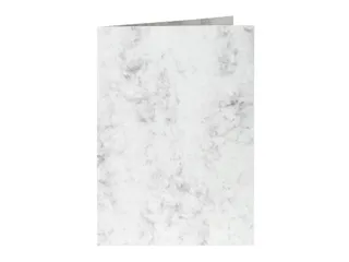 Correspondentiekaart Papicolor dubbel 105x148mm marmer grijs pak 6 st - 1