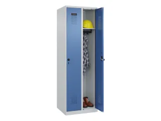 locker,HxBxD 1850x600x500mm,2vak,vak B 300mm,draaigrendel - 1